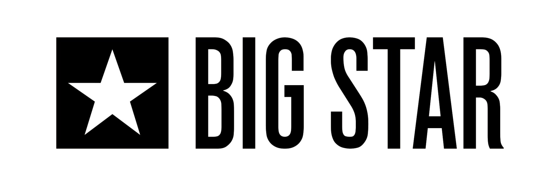 Logo Big Star z białą gwiazdą na czarnym tle