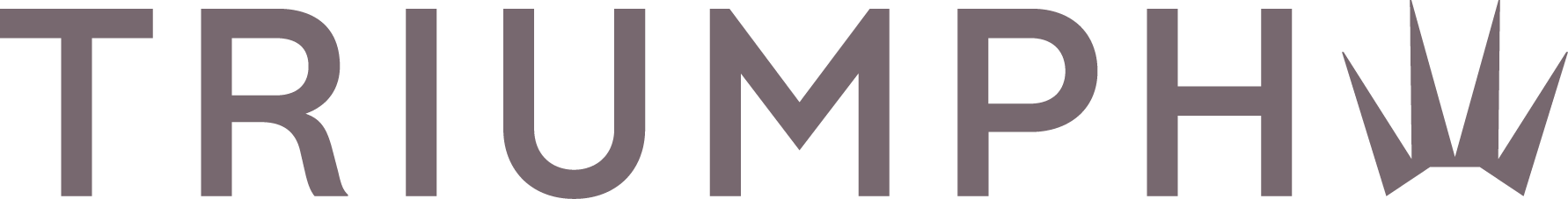 Logo Triumph w kolorze szarym