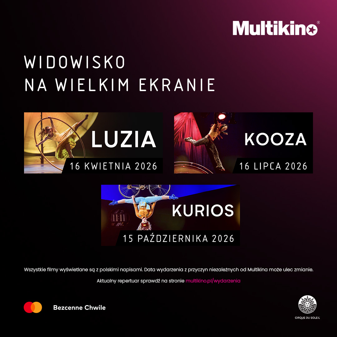 Plakat promujący cyrkowe widowiska Multikino.