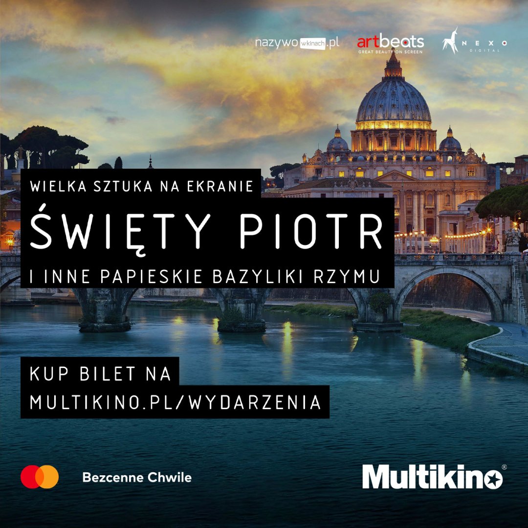 Bazylika św. Piotra w Rzymie o zachodzie słońca.