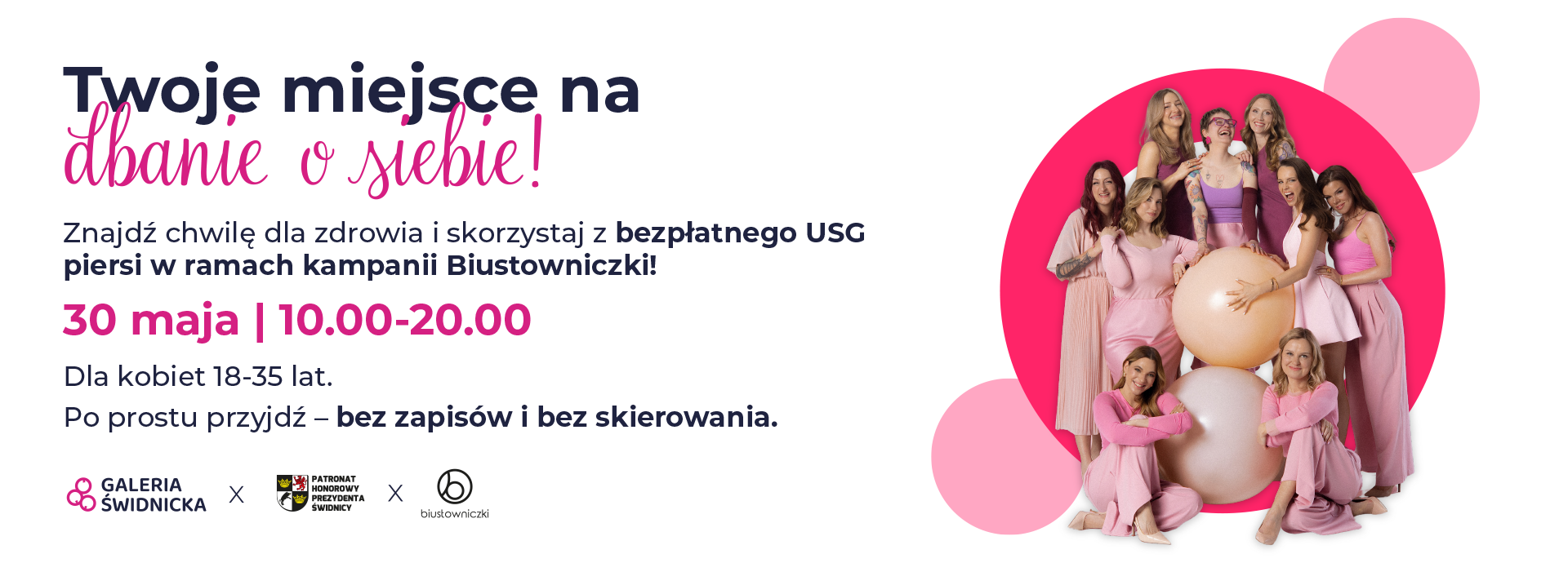 Kampania profilaktyczna dla kobiet z darmowym USG piersi.