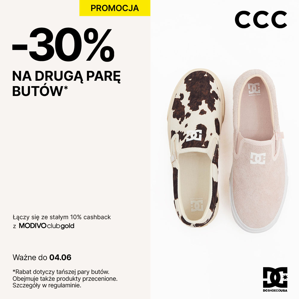 Promocja CCC: -30% na drugą parę butów.