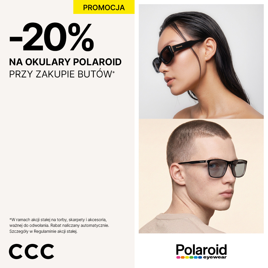 Promocja -20% na okulary Polaroid przy zakupie butów w CCC.