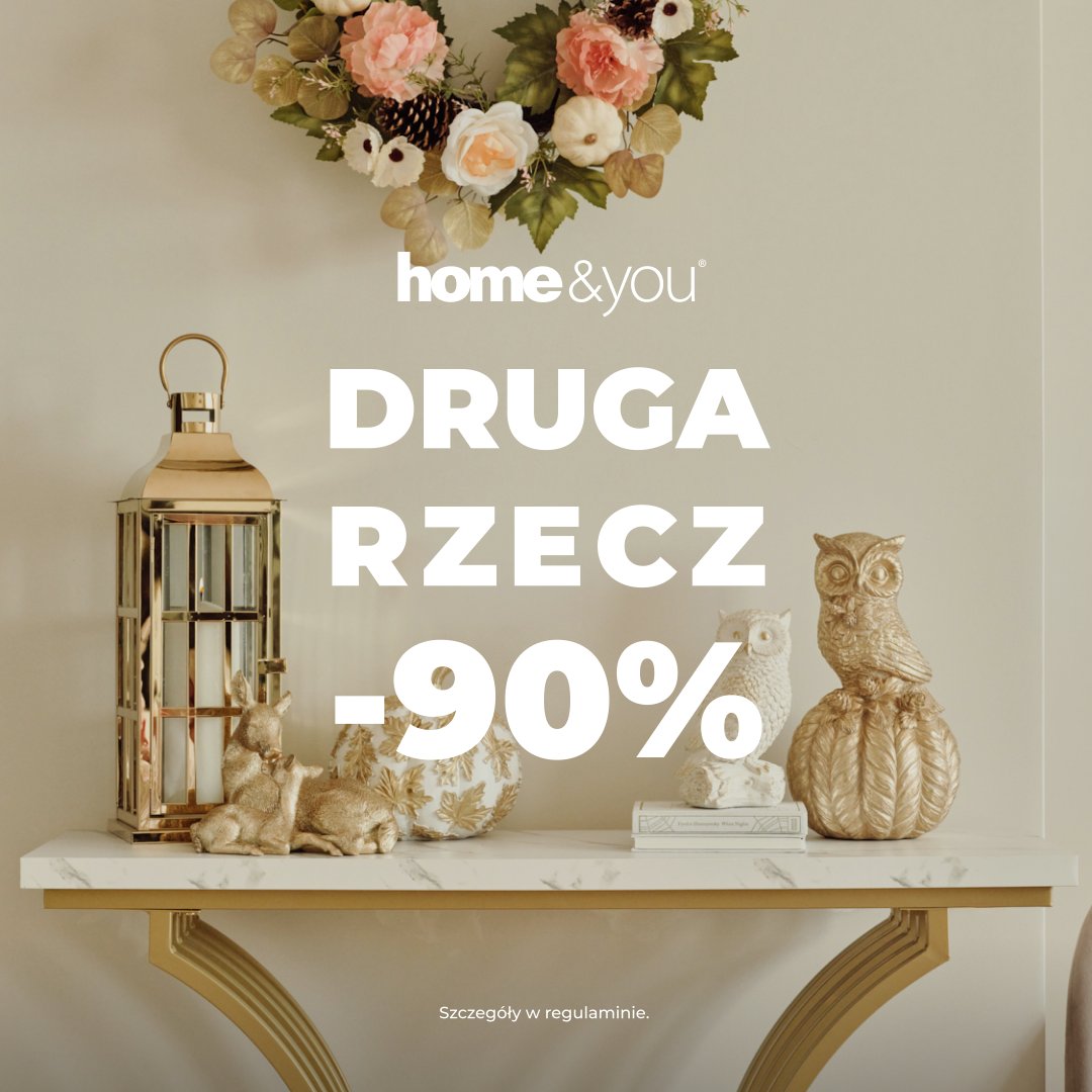 Dekoracje wnętrz z promocją -90%