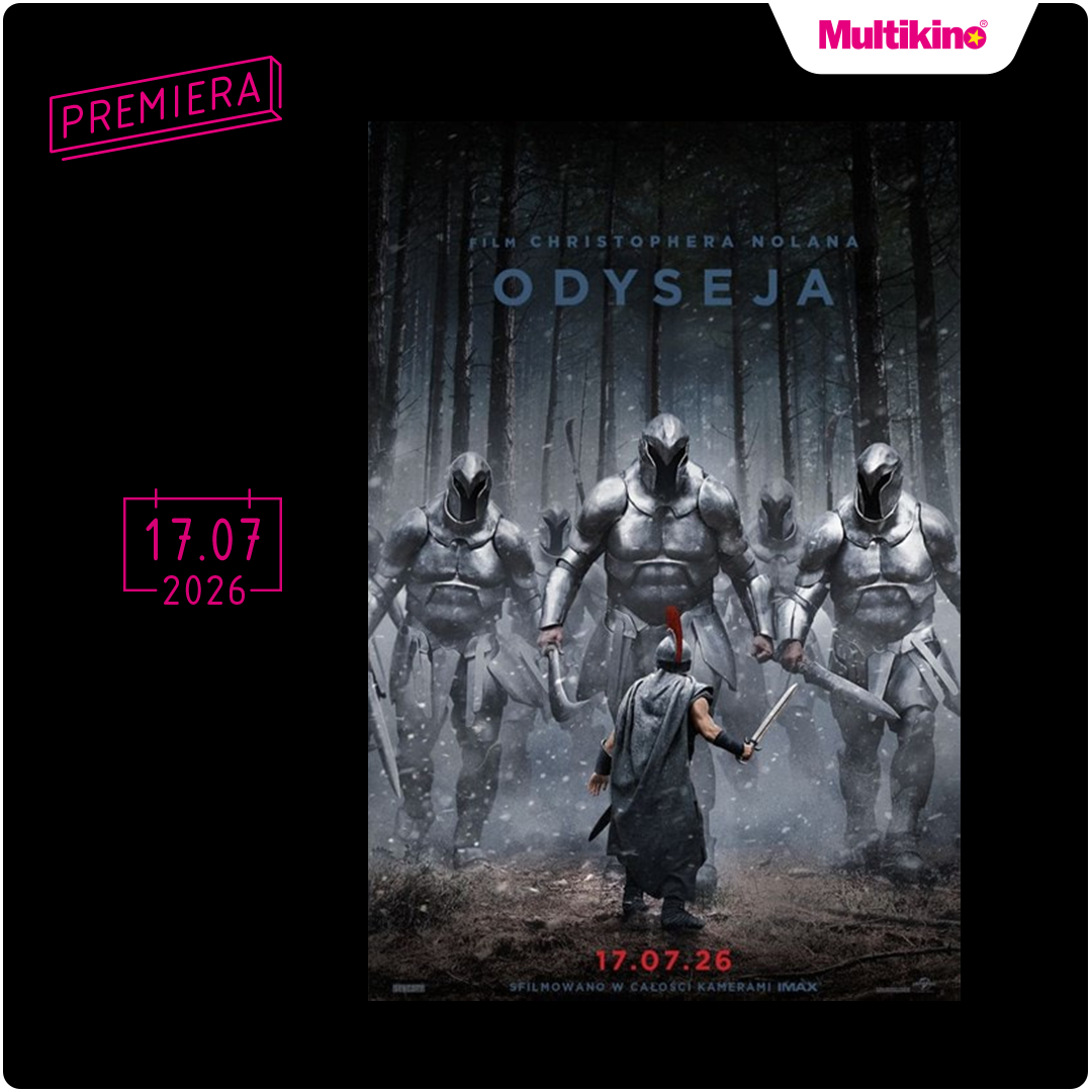 Plakat filmu Odyseja z premierą w 2026 roku.
