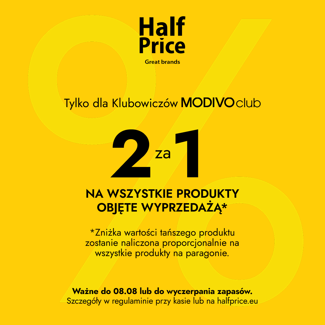 Promocja 2 za 1 na wyprzedaż w Modivo.
