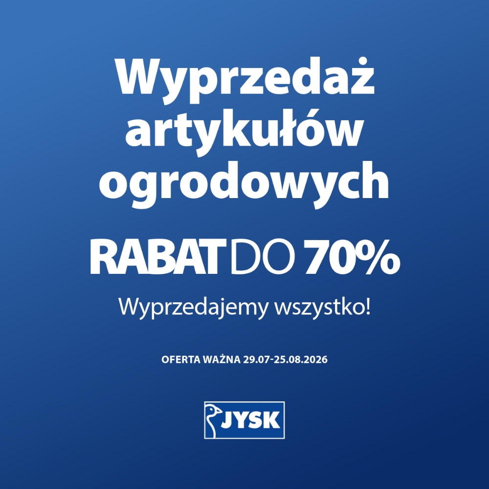 Wyprzedaż artykułów ogrodowych, rabat do 70%.