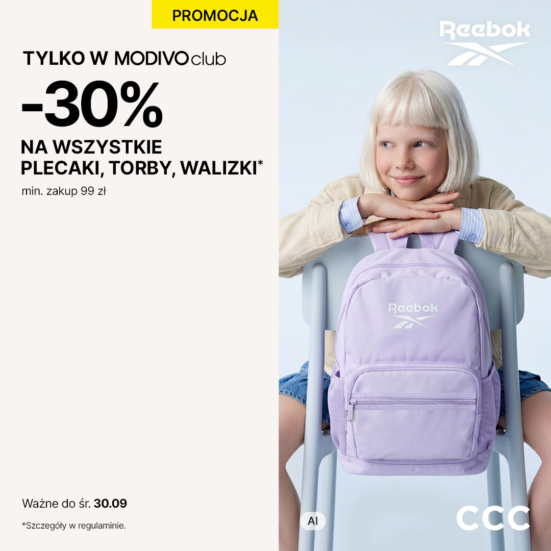 Promocja na plecaki, torby i walizki z rabatem 30%.