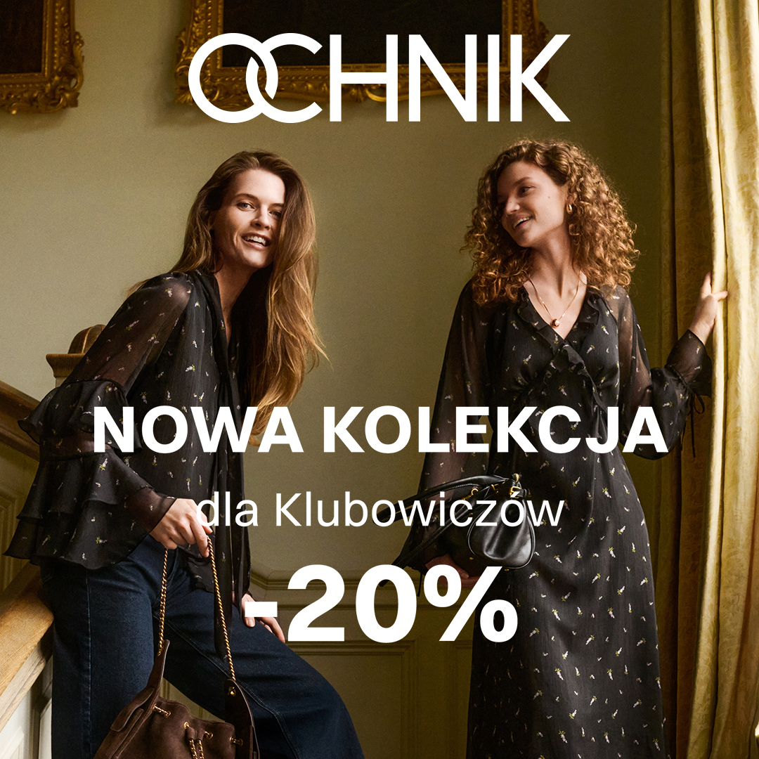 Dwie kobiety w eleganckich sukienkach promują nową kolekcję.