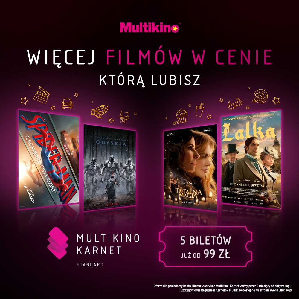 Promocja Multikino: więcej filmów w cenie, którą lubisz.