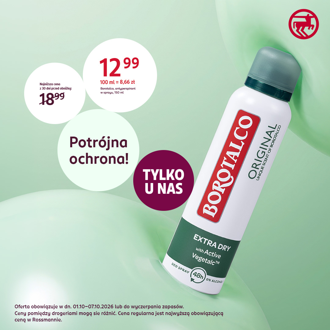 Dezodorant Borotalco w promocji, tylko u nas.